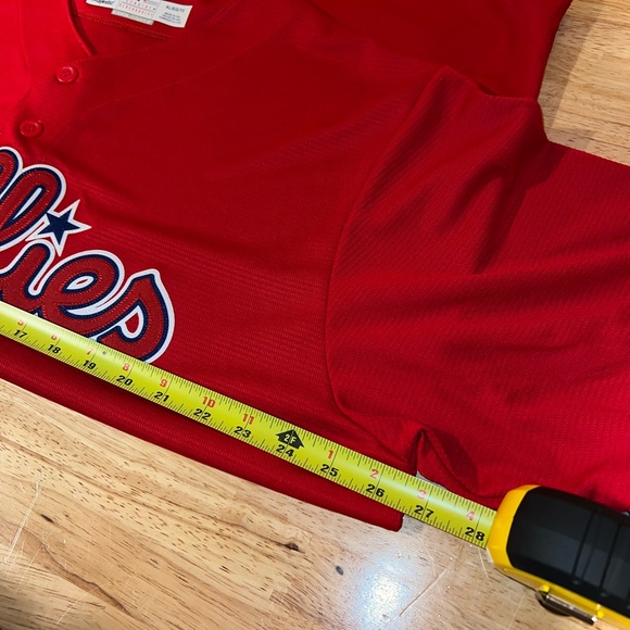 Majestic CoolBase Philadelphia Phillies MLB Sewn Baseball Jersey XL Made in USA! - Picture 12 of 13